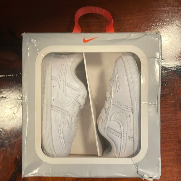 Nike Force 1 Crib Baby Bootie, White, Sz 3C - Picture 1 of 7